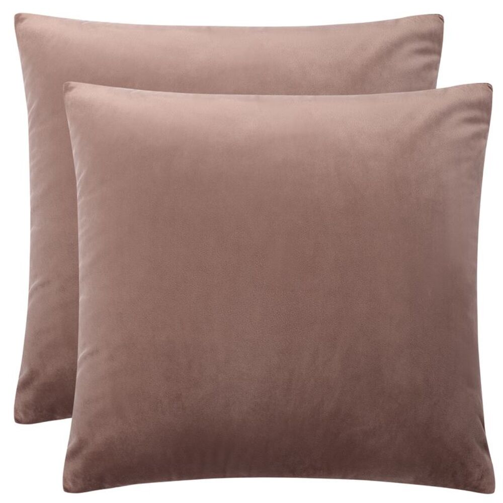 2pcs Velvet Throw Pillow Cover Decorative Square Throw Cushion Cover Dark Pink